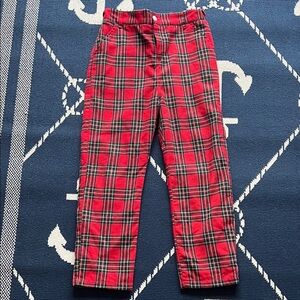 Red Tartan Plaid Pants The Bella Bean Size 8